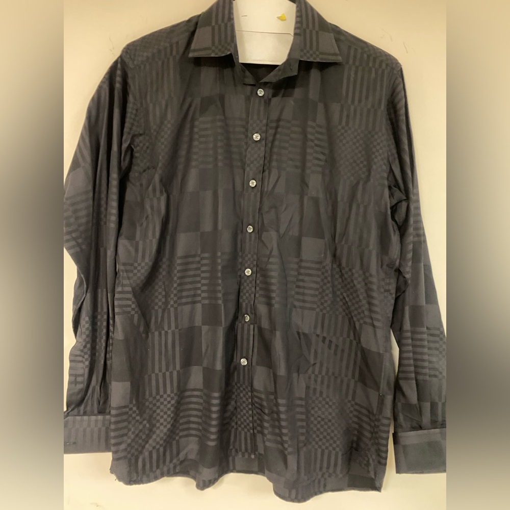 Burberry Black Checkered Shirt